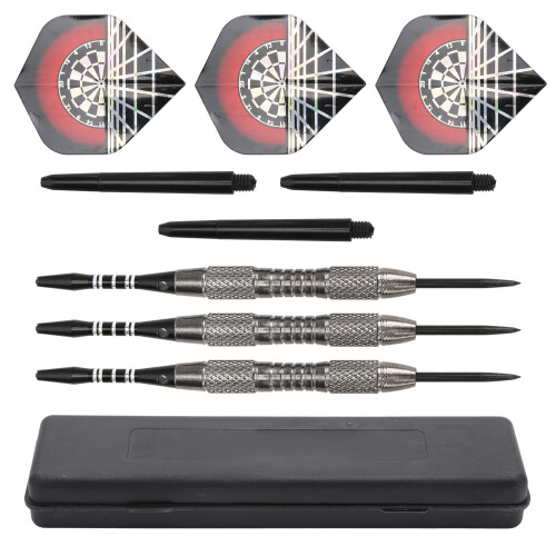 Set da 3 freccette professionali con punta in acciaio da 20 g - Argento 1