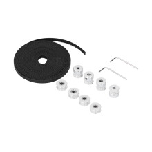 Kit cinghia sincrona per ruota in lega di alluminio, 20 denti, 5 m