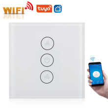 Interruttore dimmer WiFi intelligente per ventilatore 400W 110-240V Bianco