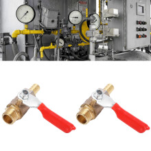 2 Stück Kugelhahn 1/4 Mehrschichtiger Silikon Korrosionsbeständig Robuste Luftkompressorzubehör