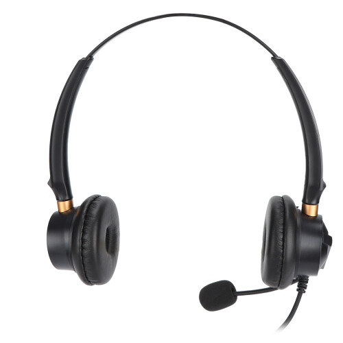 H600D-2.5 Cuffie cablate binaurali nere, 2.5mm