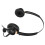 H600D-2.5 Cuffie cablate binaurali nere, 2.5mm 12