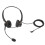 H600D-2.5 Cuffie cablate binaurali nere, 2.5mm 2