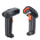 Handheld Barcode Scanner 360 Lesung Staubdicht Wasserdicht Wireless QR-Code USB-Leser (Schwarz Orange) 4