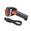 Handheld Barcode Scanner 360 Lesung Staubdicht Wasserdicht Wireless QR-Code USB-Leser (Schwarz Orange) 2