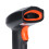 Handheld Barcode Scanner 360 Lesung Staubdicht Wasserdicht Wireless QR-Code USB-Leser (Schwarz Orange) 9