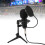Microfono a condensatore con jack da 3,5 mm, nero, kit treppiede 13