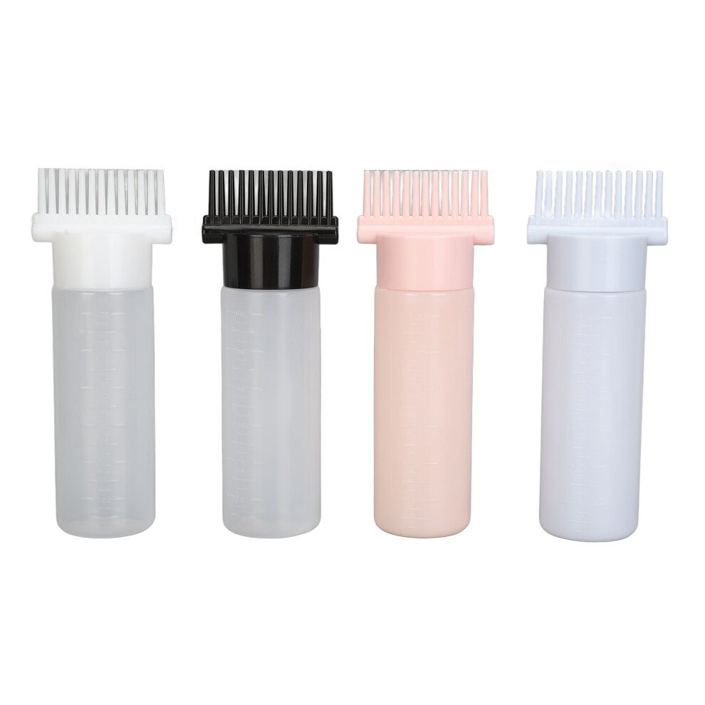 4pcs Comb Applicator Bottle with Clear Scale Easy