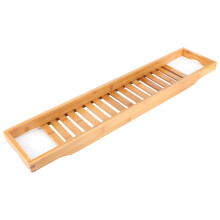 Modern Bamboo Bath Tray Bathtub Storage Rack Shelf