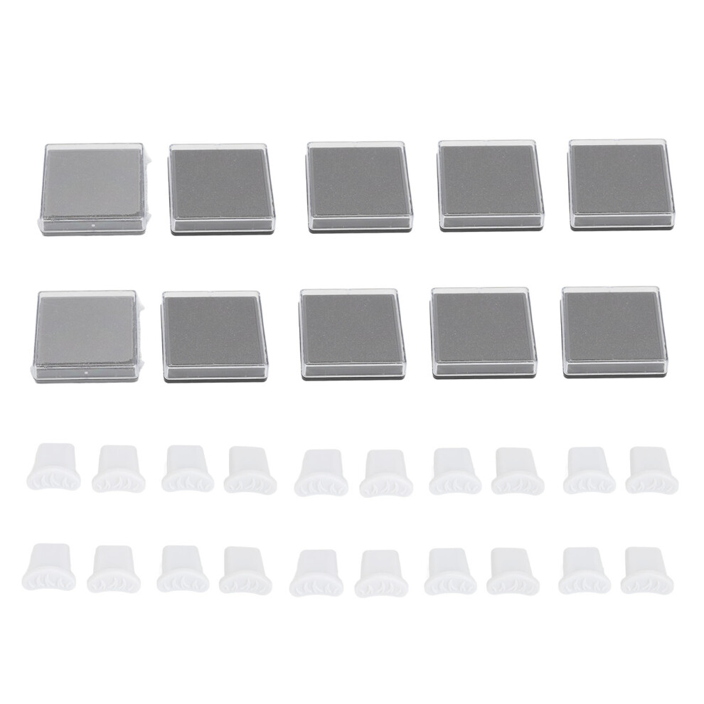 10 Sets Lower Lashes Stamp Curved Shaped Reusable