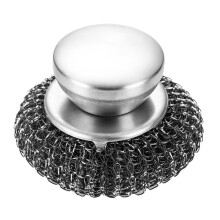 Barbecue Brush Grill Cleaning Tool Stainless Steel Scouring Pads Multi-Purpose Kitchen Scrubber for Outdoor Grilling