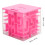 Cube puzzle 3D labyrinthe rose 8x8x8 cm ABS 11