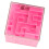 Cube puzzle 3D labyrinthe rose 8x8x8 cm ABS 3