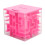 Cube puzzle 3D labyrinthe rose 8x8x8 cm ABS 2