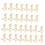 30 pièces de lettres en bois Love Script DIY, 5,5  3 cm 16
