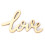 30 pièces de lettres en bois Love Script DIY, 5,5  3 cm 7