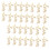 30 pièces de lettres en bois Love Script DIY, 5,5  3 cm 15