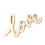30 pièces de lettres en bois Love Script DIY, 5,5  3 cm 10