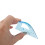 Set di quattro righelli in plastica, blu trasparente 8