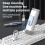 Portable Electronic Cleaning Kit, Multifunctional Tool for Efficient Device Cleaning, White, Compact Design, Easy to Use 2