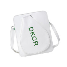 Badminton Racket Bag Shoulder Carry Lightweight Waterproof Multi-Purpose Storage White Adjustable Size Durable Material