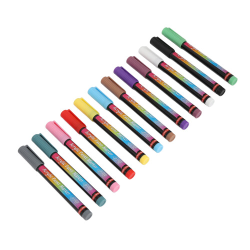 12PCS Nail Polish Pens Multiple Colors High 1