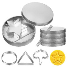 1 Set Sugar Candy Cookie Cutters Candy Game Molds Umbrella Shape Cookie Mold Honeycomb Cookie Making Tools