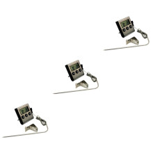 Barbecue Thermometer Set of 3, 304 Stainless Steel, Turkey Timing, 7.2x6.5cm, Durable Cooking Tools