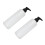 2pcs 250ml Massage Oil Dispenser Refillable 8