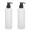 2pcs 250ml Massage Oil Dispenser Refillable 4