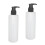2pcs 250ml Massage Oil Dispenser Refillable 6