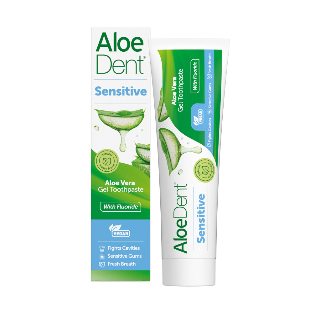Aloe-Dent Aloe Dent Aloe Vera Sensitive With Fluoride Gel Toothpaste - 100Ml X 6