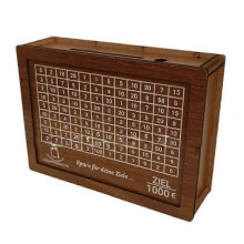 Wooden-box Piggy Bank Organizer-collection Chest Treasure-box for Gifts Souvenir