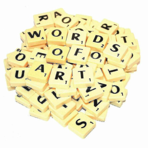 A-z Plastic Scrabble Tiles Alphabets Letters with Score Numbers G 1
