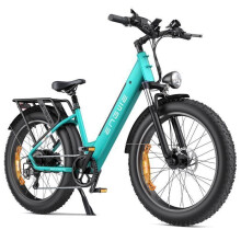 Elektrische fiets ENGWE E26 ST Actieradius 140 km Motor 250W Batterij 48V16Ah Voorvering Banden sneeuw 26 inch VTC Fat bike blauw