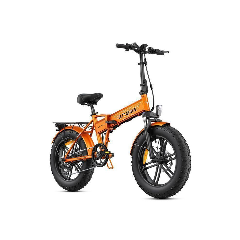 ENGWE EP-2 BOOST - 20" Foldable Electric Bike - 48V 13Ah Battery - Range 100km - With Front Suspension - Fat Bike, Orange-image-OPC-PJQVRBX-NEW