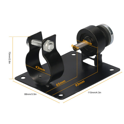Supporto per taglio con trapano elettrico da 13 mm nero 2 chiavi 1