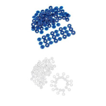 100pcs Furniture Decorative Cover Plastic Hinged Fold Snap Screw Caps