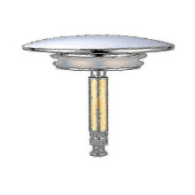 Bette Bath Stopper, 70 Mm, with Double Seal, Height Adjustable, Universal Bath Stopper, Sink Valve, Hardened Brass with Chrome Finish, Rust Proof Bat