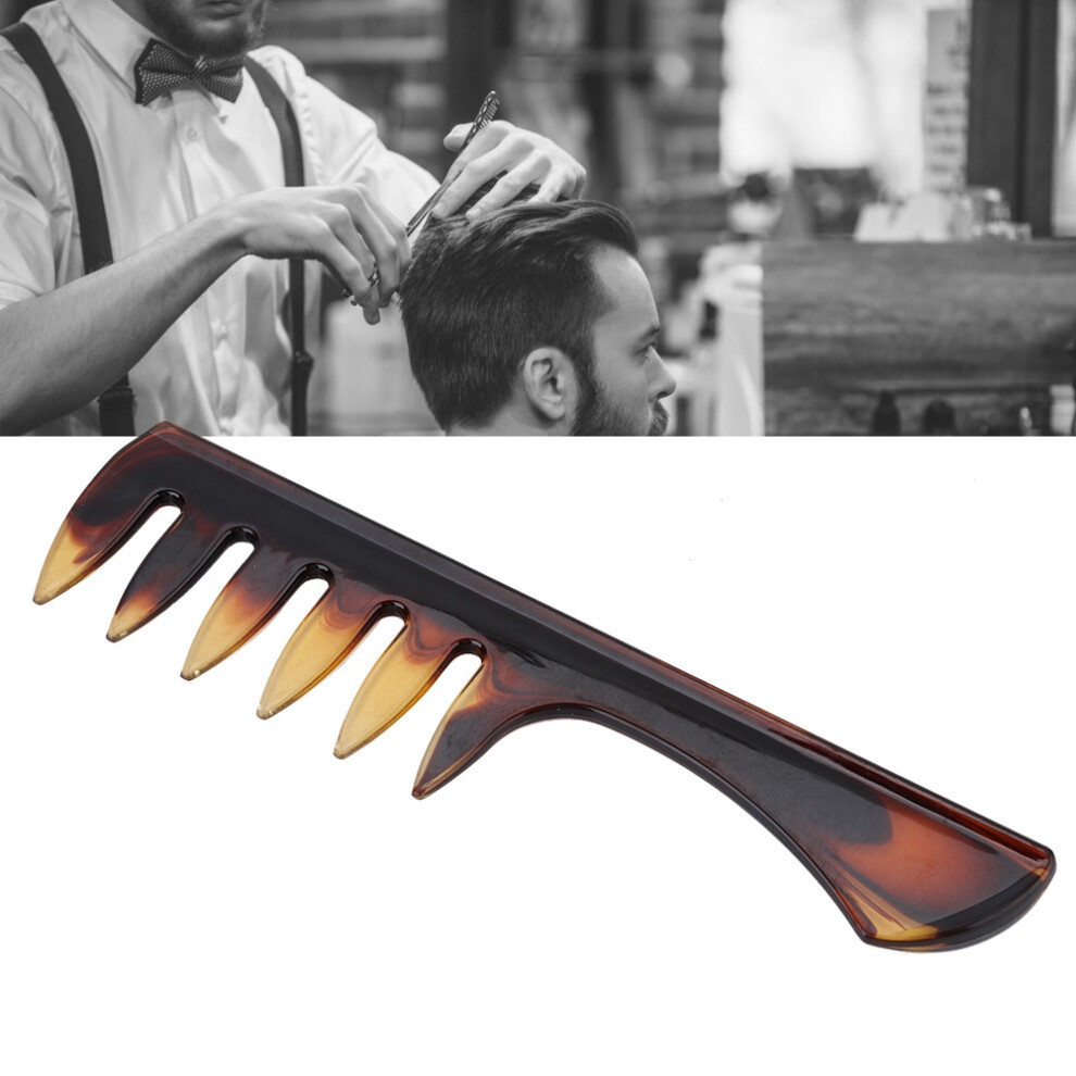 Unisex Men's Resin Comb Wide Teeth Anti Static Oil Hairdressing Tool 2# For Styling