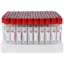 100 Pcs Glass Lid Glass Blood Collection Tubes 10ml Glass Tubes Disposable Vacuum Tube Blood Collector Tubes Tubes Lid