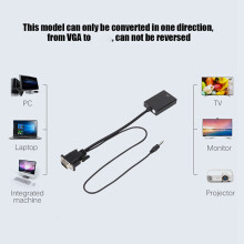 VGA to HDMI Converter Cable with Audio 1080P for Projector PC HDTV Durable