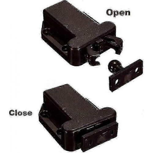 8 Pack Push Latchtouch Latch Safe Push Latchrebound Self-locking Deviceopen Catch Lock Drawer Cabinet Catch Touch Latch Cupboard Bedroom 1