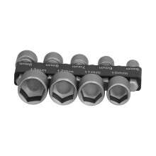 9 Stück Sechskant-Steckschlüssel-Bitadapter Muttern-Demontagewerkzeug Befestigungszubehör 5–13 mm