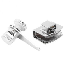 Household Bathroom Shower Room Glass Door Latch Bolts Lock Gate Hardware Accessory
