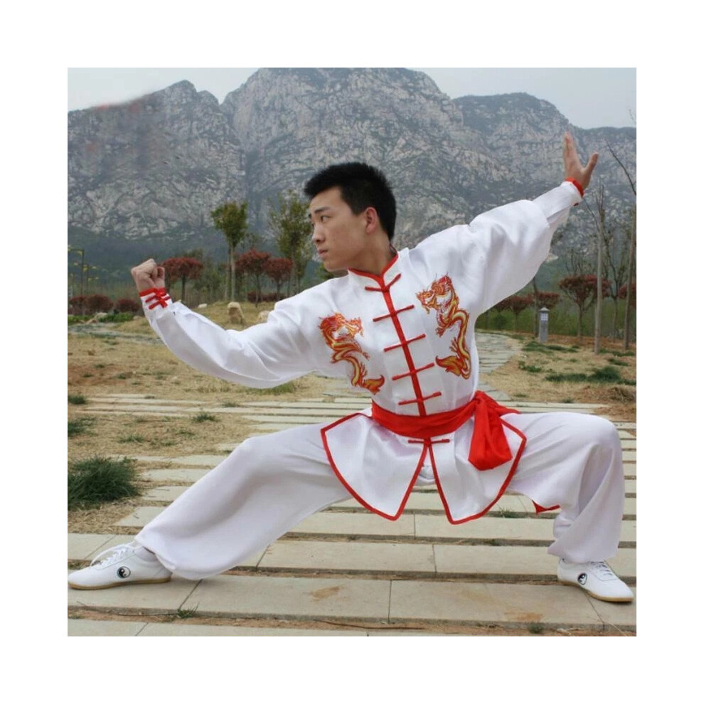 (White, 180) Chinese Tai Chi Clothing Kung Fu Wushu Martial Arts Suit For Kids Adults 4059125810724