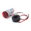 AD16-22DVA Rosso 2-Display Rotondo 60~500V 0~99.9A 14