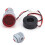 AD16-22DVA Rosso 2-Display Rotondo 60~500V 0~99.9A 3