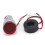 AD16-22DVA Rosso 2-Display Rotondo 60~500V 0~99.9A 1