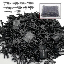 100pcs Army Guns Weapon Pieces Assembly Blocks Soldier Figure Accessories Diy Moc Bricks Accessories Ww2 Military Guntoys Gift for Kids